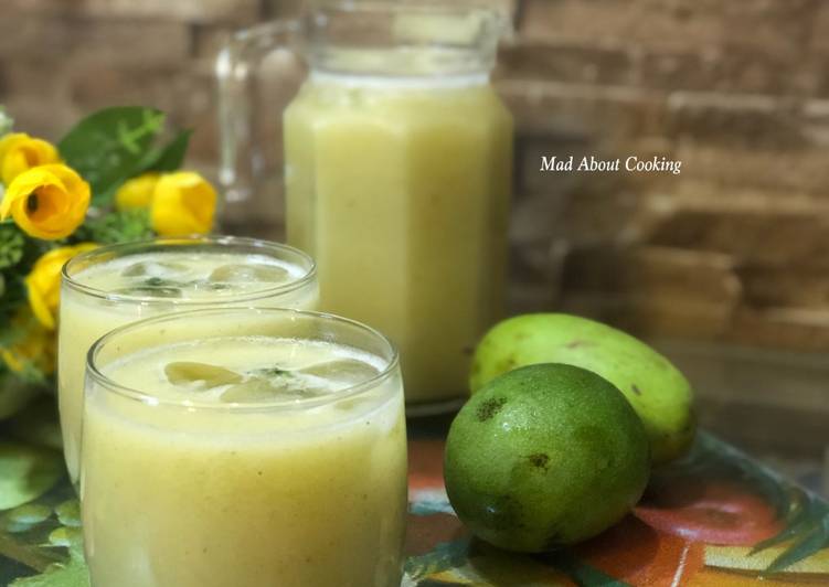 Aam Panna or Raw Green Mango Cooler – My Mom’s Recipe