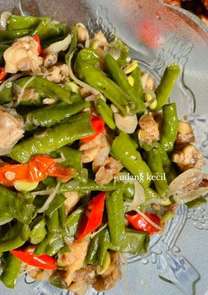 Foto resep Tumis Kacang Panjang Tempe Ebi