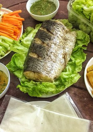 Hình của món Cá cuốn.