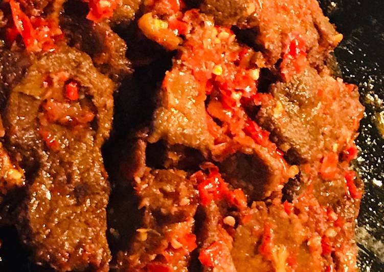 Dendeng Balado Asem Manis