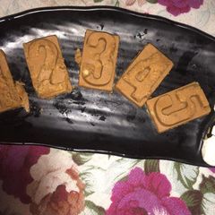 A picture of Janamashtmi special besan burfi.