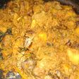 Hati sapi + kentang puedes