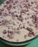 Postre de vainillas con nuez