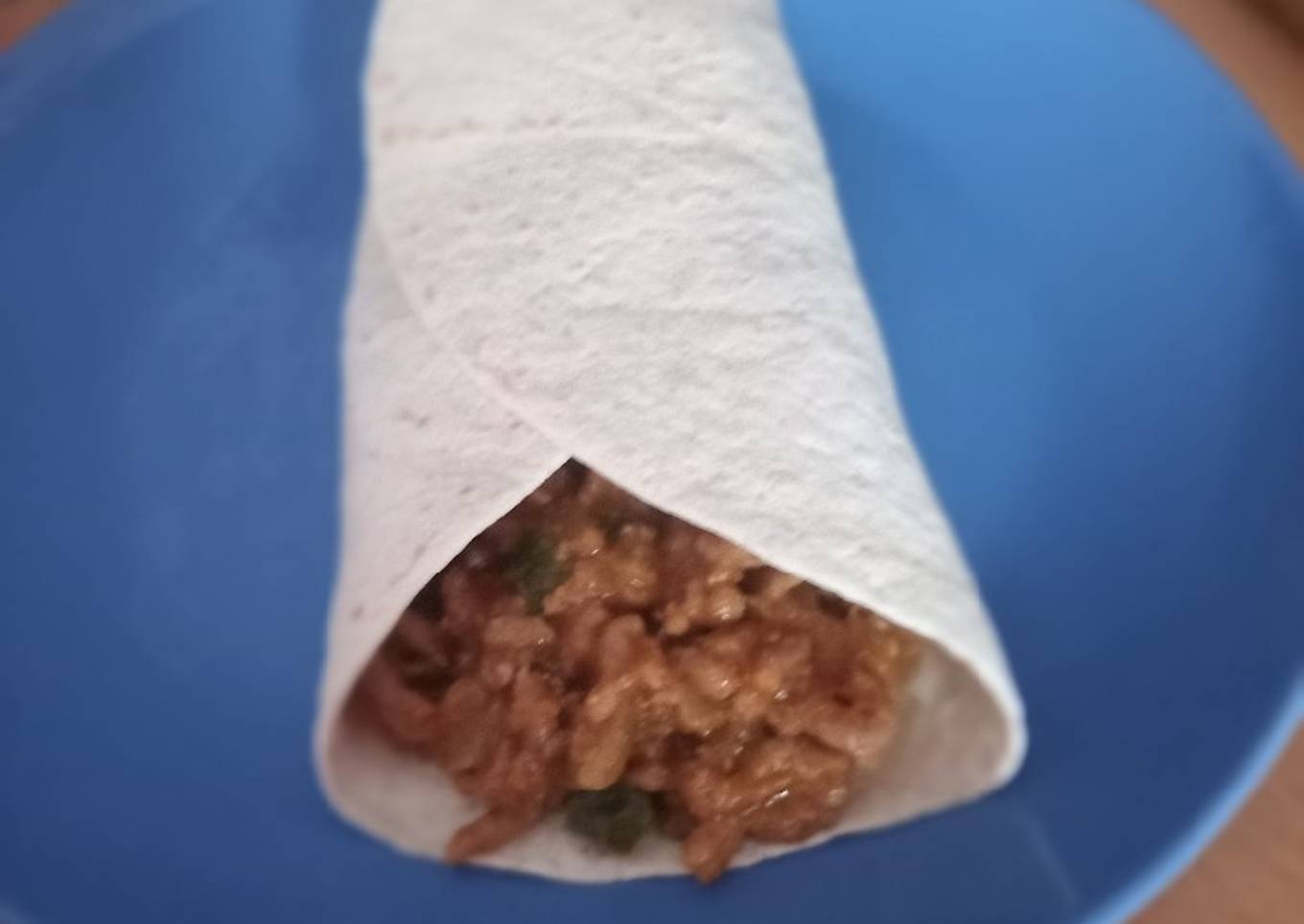 Burrito de carne picada