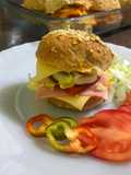 Sándwich de pan de avena