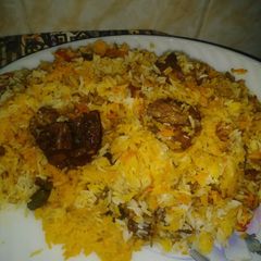 A picture of Spicy Beef Biryani.