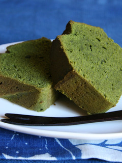 Una foto de Pound Cake de Té Matcha