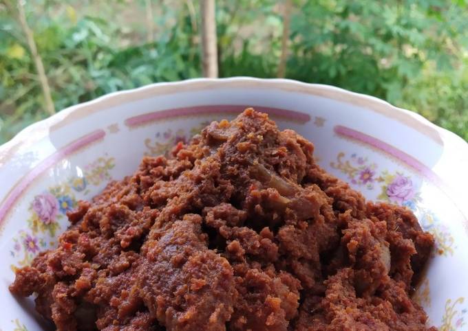 Rendang daging (Rendang Padang)