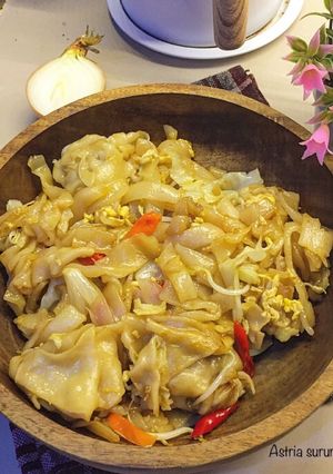 Foto resep Kwetiau pangsit goreng