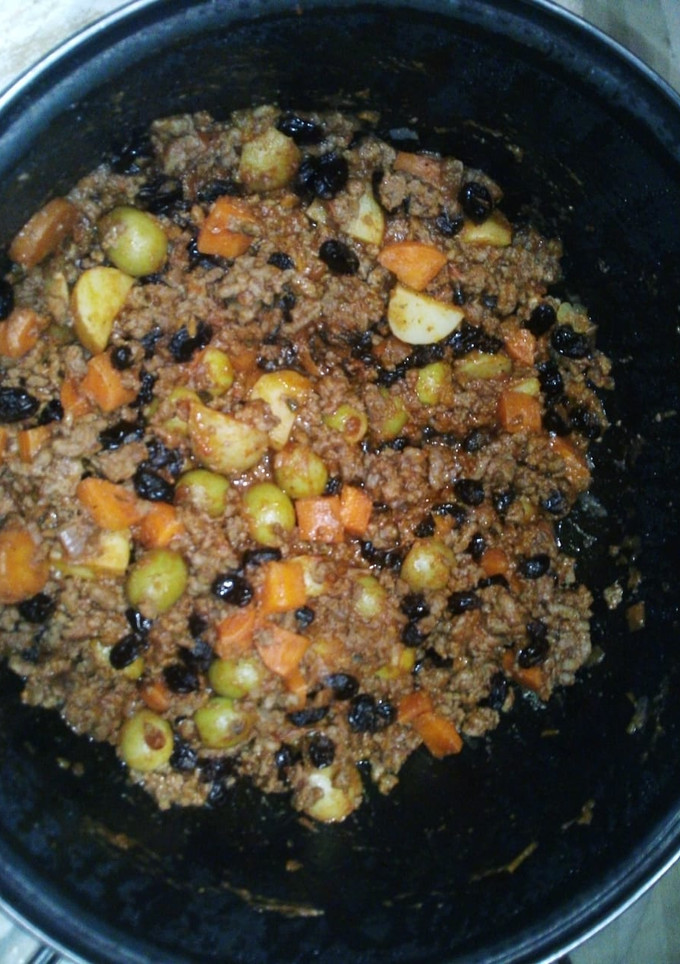 Una foto de Picadillo de carne molida de res