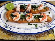 Una foto de filete rebozado