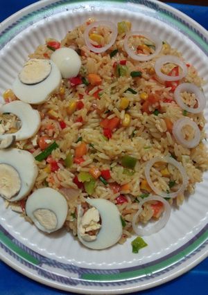 A picture of Vegetable Coconut Fried Rice.