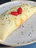Crepioca recheada com salada fresca