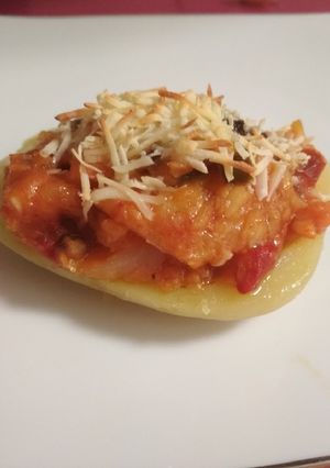 Una foto de Patata rellena de abadejo