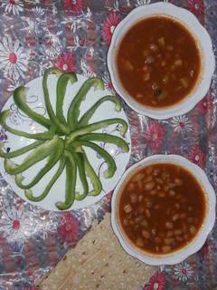 عکسی از دستور خوراک لوبیا بدون قارچ