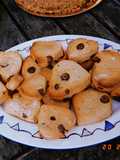 Galletitas de nestum con chips de chocolate