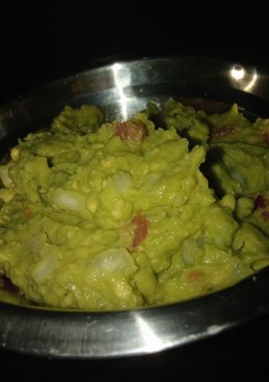 Una foto de Guacamole casero