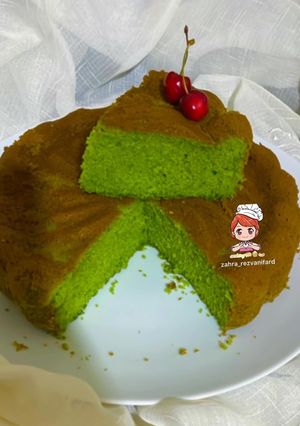 عکسی از دستور کیک اسفناج 🌱💚