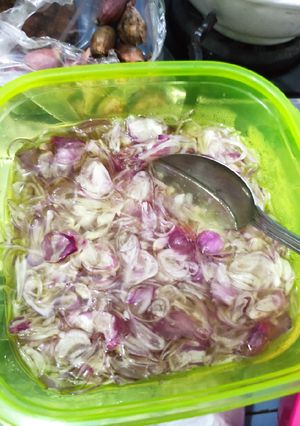 Foto resep Bawang merah iris dalam minyak buat stock