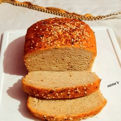 A picture of Ragi And Wheat Flour Mixed Herb Bread.