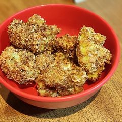 A picture of Baked cauliflower crispies.