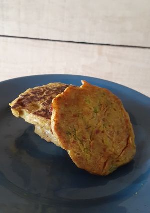 Una foto de Hotcakes de batata y zucchini!