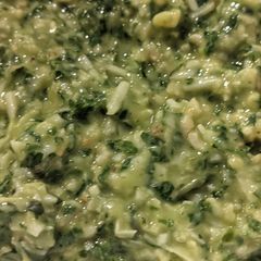 A picture of Basil pesto.