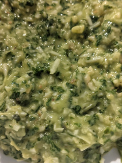 A picture of Basil pesto.