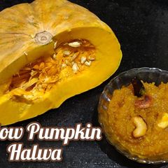 A picture of Yellow Pumpkin Halwa.