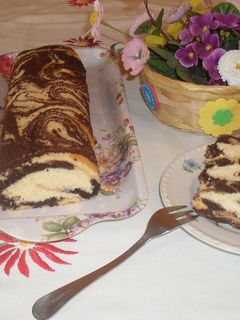 Túrós-márványos rolád recept fotója