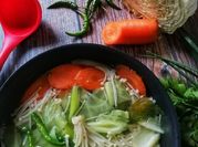 Gambar cendawan enoki dan carrot