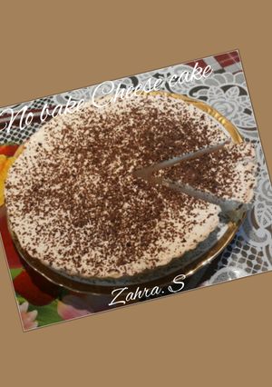 A picture of No bake cheesecake.