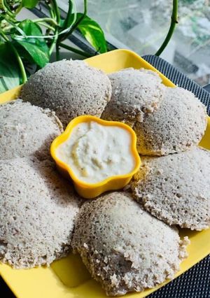 A picture of Porso millet and dal Idli.