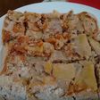 Tortita con harina integral, manzana y semillitas de lino💜