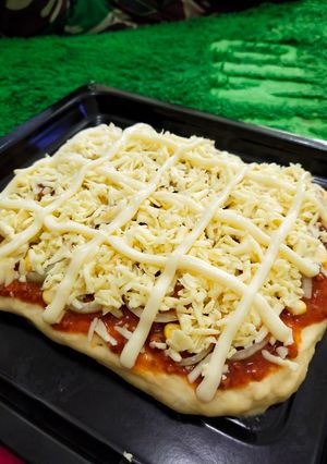 Foto resep Pizza panggang lembut anti gagal