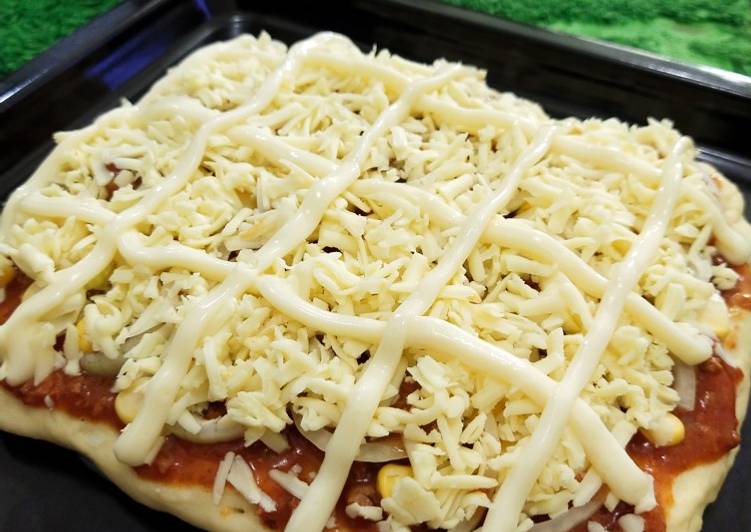 Cara Gampang Membuat Pizza panggang lembut anti gagal Anti Gagal