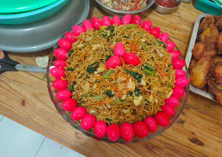 Resep masakan Mie goreng ulang tahun simple | Langkah Membuat Mie goreng ulang tahun simple Yang Paling Enak