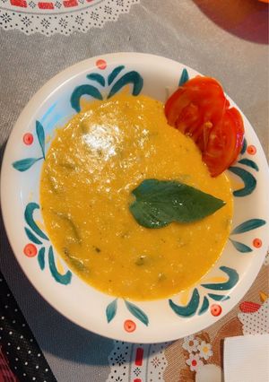 Una foto de Porotos con Mazamorra