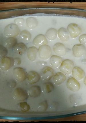 Una foto de Ñoquis al queso