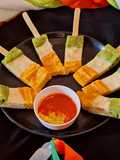 Tricolor Steam Dhokla for Independence day