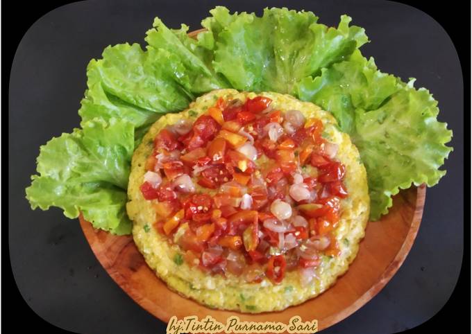 Resep: Telur Dadar Sayur Sambal Gami Enak Terbaru