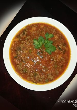 A picture of Mince meat stew.