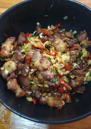 รูปของ หมูสามชั่นคั่วพริกเกลือ