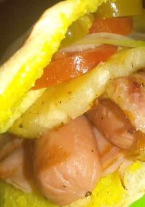 Una foto de Torta de salchicha