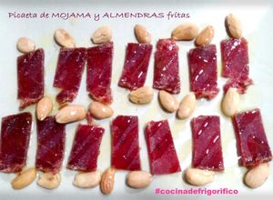 Una foto de Picaeta de Mojama con Almendras frítas