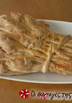 Φωτογραφία της συνταγής Ψωμί δεματάκι με στάχυα
