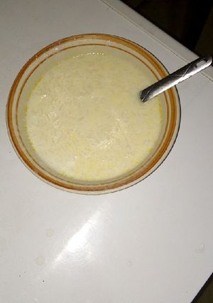 A picture of Rice pudding.