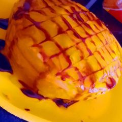 A picture of Mango cake.