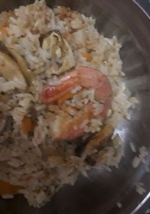 Una foto de Arroz con mariscos