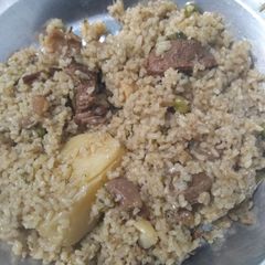 A picture of Mutton Pulao.